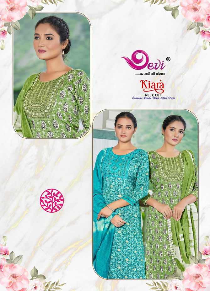 Devi Kiara Rayon Printed Readymade Suits Catalog
